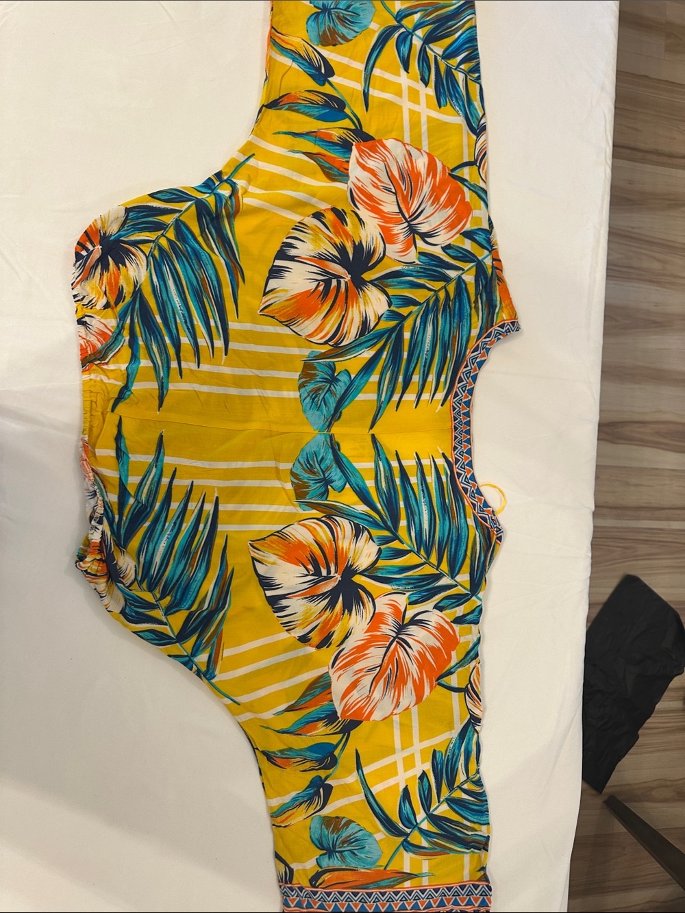 Tropical Yellow Floral Women’s Blouse
